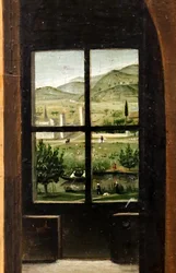 São Jerónimo no seu estudo, pormenor, c.1475 (óleo sobre painel)