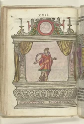 Estágio com a personificação da Mitigância (Clementia), 1578