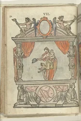 Palco com Personificação do Amor (Charitas), 1578