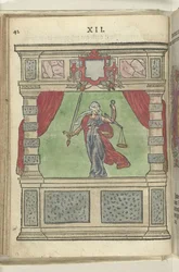 Cena com personificação da Justiça (Justitia), 1578