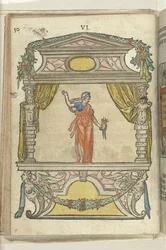 Palco com personificação da Diligência (Diligentia), 1578