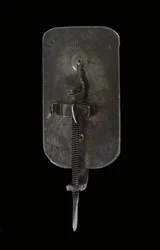 Microscópio, c.1690 (prata e vidro) (ver também 1121456-9)