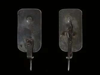 Microscópio, c.1690 (prata e vidro) (ver também 1121457-60)