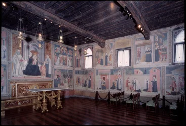 Vista geral da vida de Santa Francisca romana (fresco