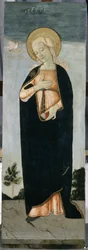 Maria na Anunciação, c.1500 (têmpera sobre madeira de choupo)
