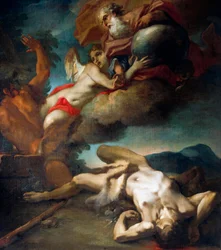 A alma de Abel sobe ao céu, por Antonio Balestra (1666-1740) (óleo sobre tela)