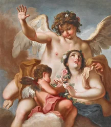 Zéfiro, Flora e Cupido