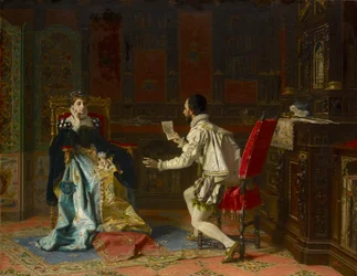 Tasso lendo seu "Gerusalemme liberata" para a princesa Eleonora d
