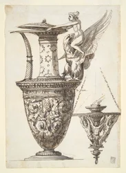 Desenho para um Lustre e Candelabro Elaborado