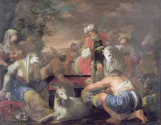 Laban em busca dos seus Ídolos (óleo sobre tela)