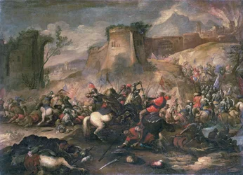 Escaramuças de cavalaria entre cruzados e turcos