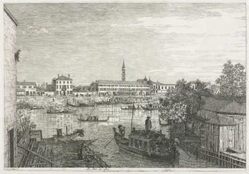 Vista: O porto de Dolo, 1735-1746.
