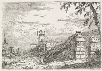 Vistas: Dois Pilares Arruinados