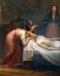 Lamentação sobre o Cristo Morto, de Antonio Canova, detalhe