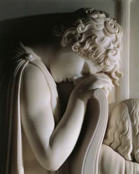 O Luto da Condessa de Haro, de Antonio Canova (1757-1822), relevo em mármore