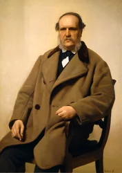 Retrato de Antonio Tommasi por Antonio Ciseri (1821-1891), óleo sobre tela