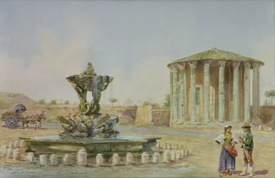 O templo de Vesta em Roma