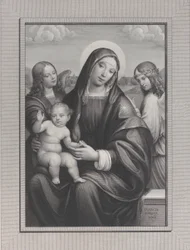 Madonna e criança com anjos, 1822-88.