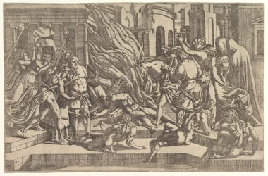 Queima de um cadáver, ca. 1543.