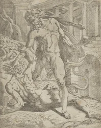 Hércules e Cacus, 1540-45.