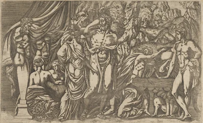 Hércules vestido de mulher, 1540-45.