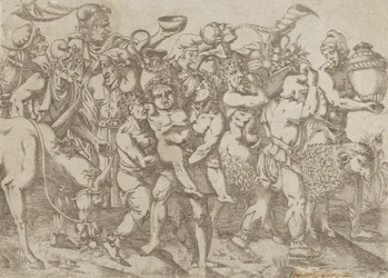 Sileno transportado, 1543