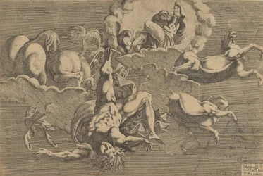 A queda de Phaeton, 1545.