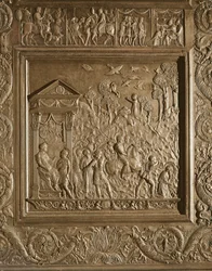 Martírio de São Paulo, detalhe da porta central da basílica, decorado em 1439-45 (bronze) (ver também 247330-247337)