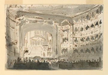 Interior do teatro em Brescia
