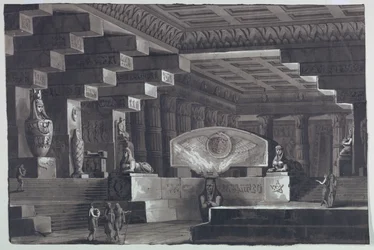 Cenário, Interior do Templo Egípcio