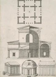 Antigos Templos e Rotundas (Cinco Desenhos)