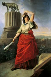 Alegoria da Unificação da Itália, por Antonio Muzzi (1815-1894)