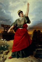 Alegoria da Unificação da Itália, por Antonio Muzzi (1815-1894)