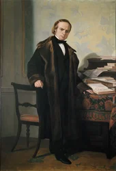 Retrato de Vincenzo Gioberti, filósofo, patriota e político italiano (óleo sobre tela)