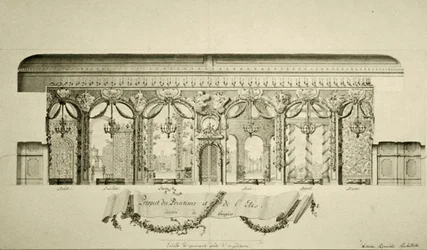Desenho da Sala Oval do Palácio de Inverno