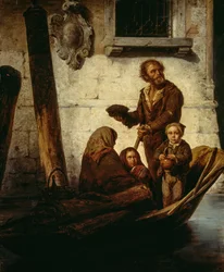 Uma família de plebeus num barco