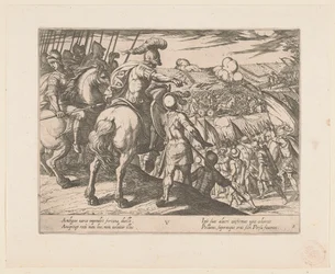 Alexandre o Grande lidera uma batalha
As escrituras de Alexandre o Grande (título da série)
Alexandri magni praecipvae res gestae (título da série)