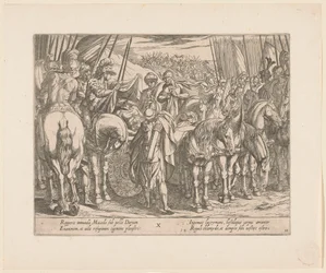 Alexandre o Grande encontra o corpo de Dario Os feitos de Alexandre, o Grande (título da série) Alexandri magni praecipvae res gestae (título da série)