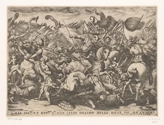 Cavalaria e infantaria em combate
Cenas de batalha (série 3) (título da série)