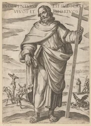 De São Filipe De lá ele virá para julgar os vivos e os mortos (título no objeto) Cristo, Maria en de apóstolo (título da série)