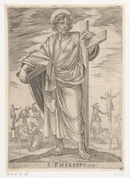 São Filipe
S. Philippe (título sobre o objecto)
Cristo, Maria e os Apóstolos (título da série)