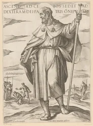 São Tiago o Grande
Ascenditad celos sedet ad dexteram dei patris onipotetis (título sobre o objecto)
Cristo, Maria e os Apóstolos (título da série)