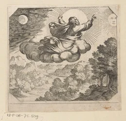 Deus cria o sol, a lua e as estrelas
Criação