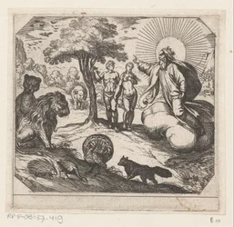 Deus proíbe Adão e Eva de comerem da árvore do conhecimento
Criação (título da série)