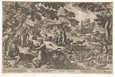 era de ouro Aetas aurea (título no objeto) Quatro Idades do Mundo (título da série)