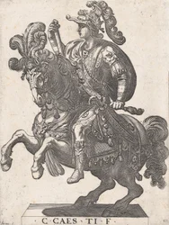 Gravura 4: Imperador Caio a Cavalo, de 