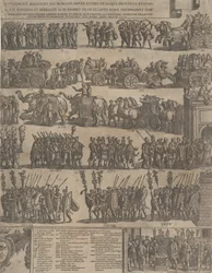 Triunfo de um imperador romano lado esquerdo, 1603.