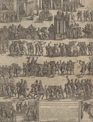 Triunfo de um imperador romano lado esquerdo, 1603.