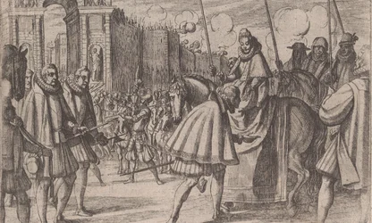 Entrada triunfal de Margarida da Áustria em Milão, de A Vida de Margarida da Áustria, p..., 1612.