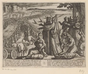 Mulheres e crianças vêem Julius Civilis derrotar os Romanos
As guerras Batavianas contra os Romanos (título da série)
Batavorum cum Romanis Bellum (título da série)